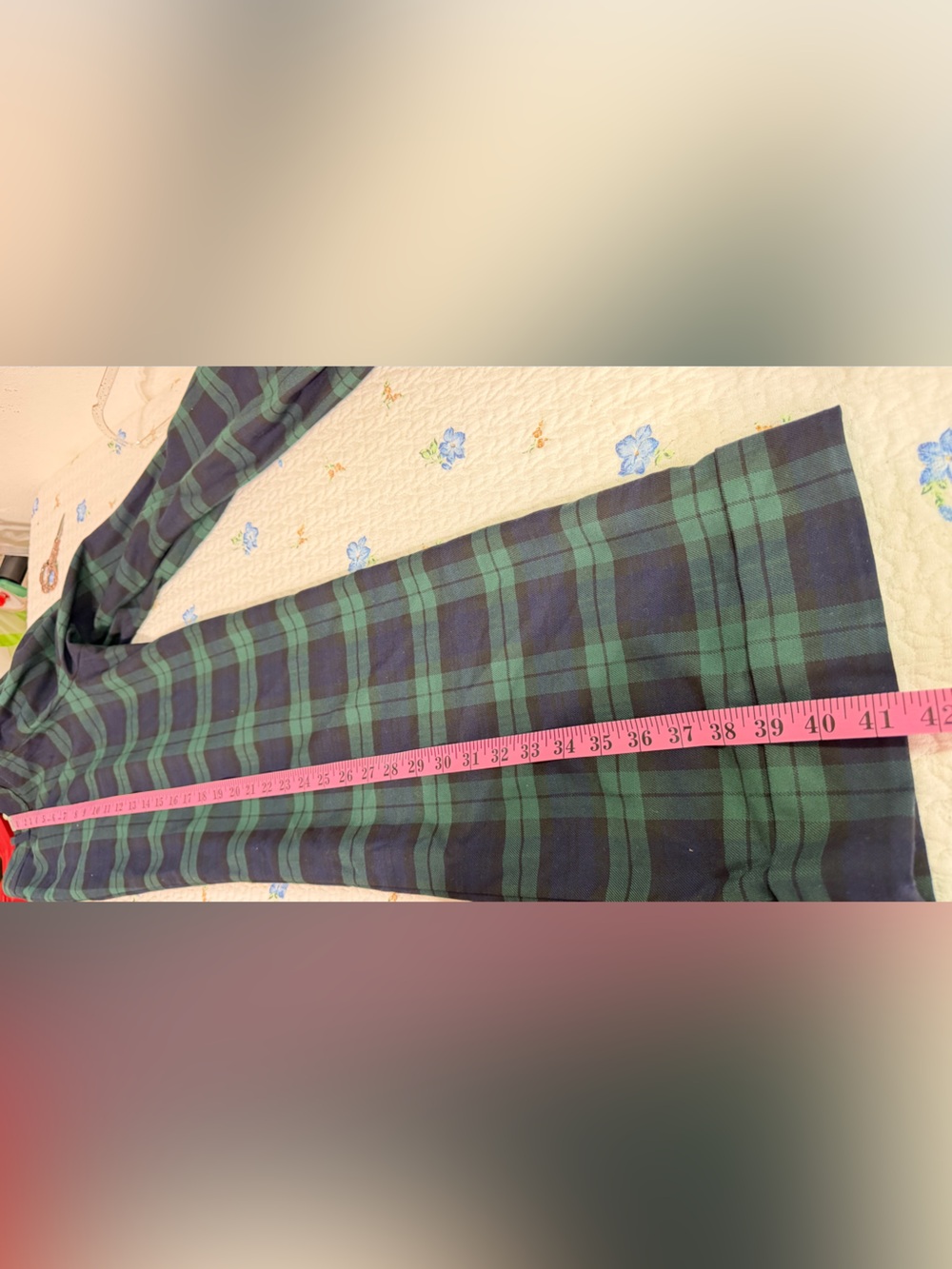 Brooks Brothers Tartan Plaid Wide Leg Trousers Pants Size 4 - Picture 10 of 13